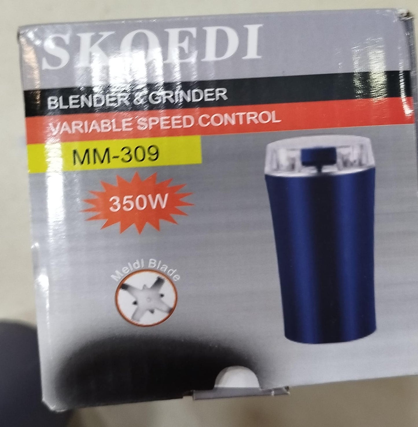 350W Electric Coffee Grinder & Food Processor – Powerful Spice, Nut & Grain Mill