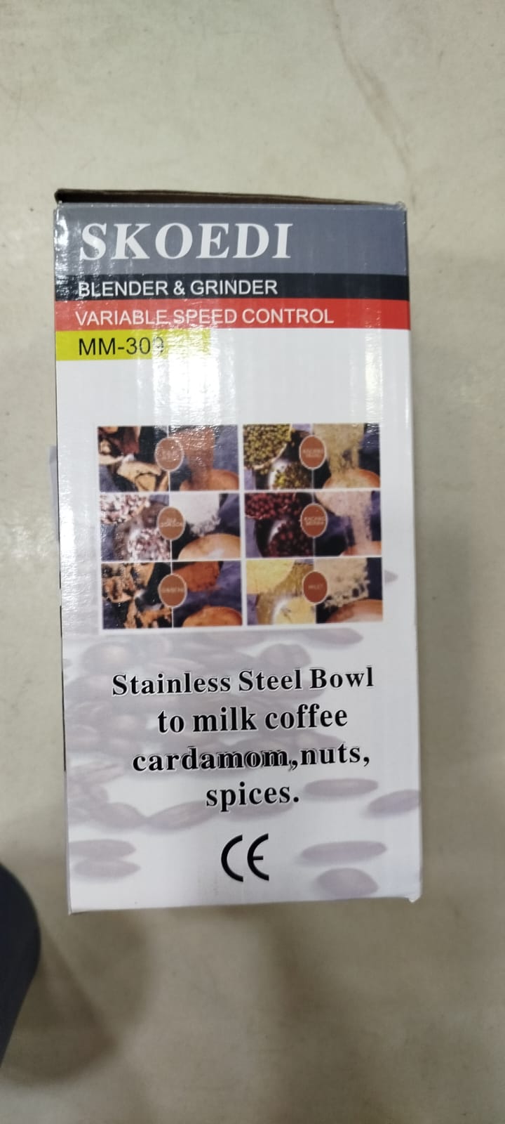 350W Electric Coffee Grinder & Food Processor – Powerful Spice, Nut & Grain Mill