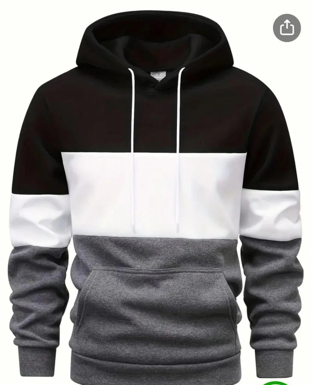Polyester Fleece Plain Hoodie