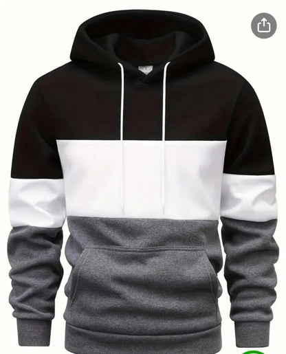 Polyester Fleece Plain Hoodie