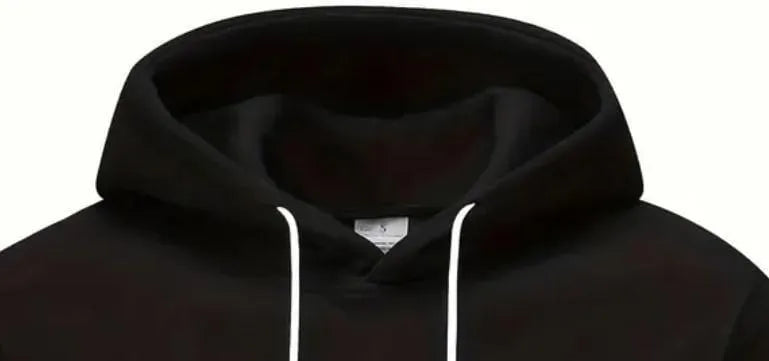 Polyester Fleece Plain Hoodie
