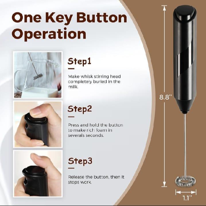 Portable & Rechargeable Electric Milk Frother - Perfect for Creamy Beverages