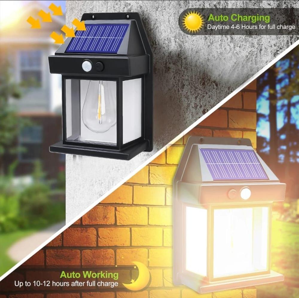 Solar Motion Sensor Outdoor Wall Light