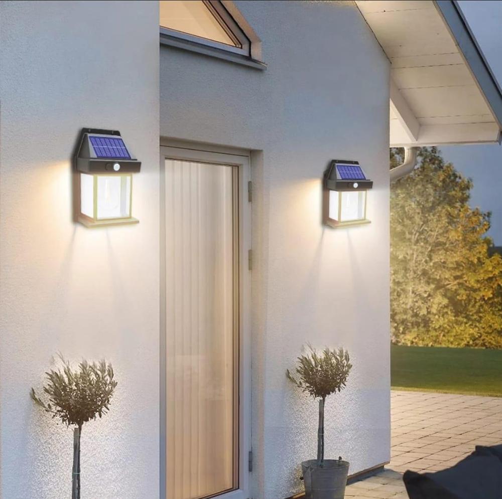 Solar Motion Sensor Outdoor Wall Light