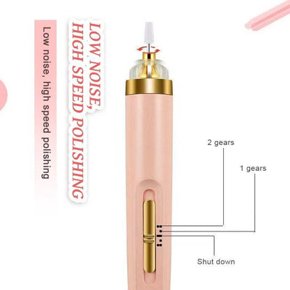 5 IN 1 Professional Manicure Nail | Salon Nail Finishing Touch | Nail Grinding, Burnishing Machine | Full Manicure and Pedicure Tool - Random Color