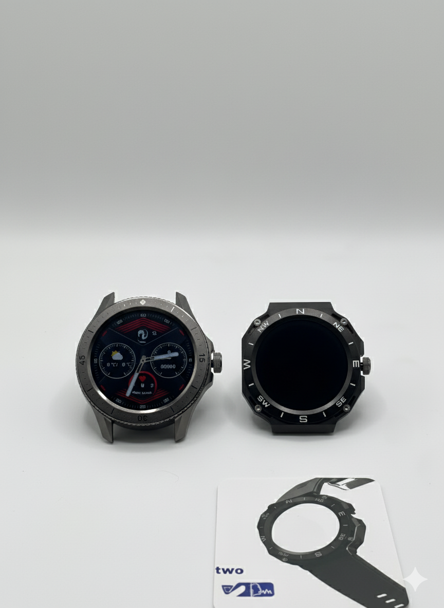 SK 22 SK 22 Smartwatch With 2 Watch Body And 2 Stripes AMOLED Display | Smart Watch For Men & Boys | Digital Watches | Smart Watch